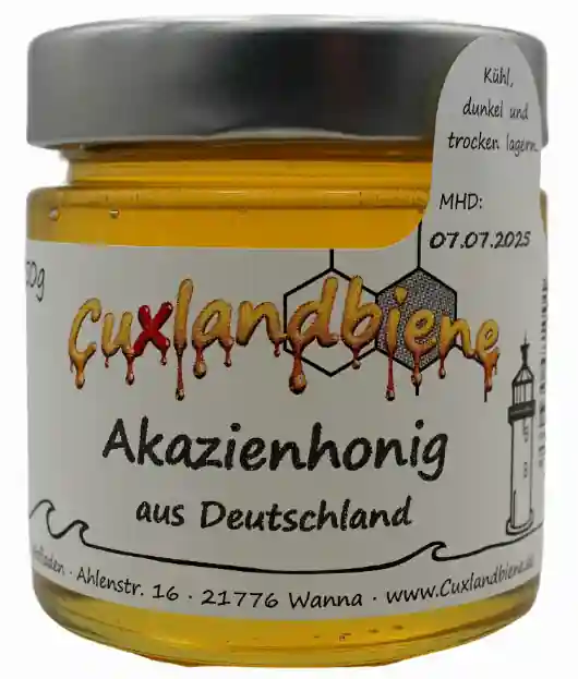 Akazienhonig 250g mit Etikett