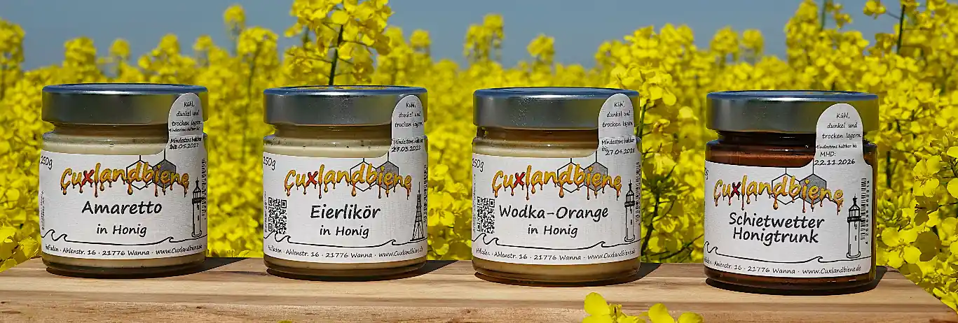 Amaretto Eierlikoer Wodka-Orange Schietwetter in Honig 1 Amaretto Eierlikoer Wodka-Orange Schietwetter in Honig 1