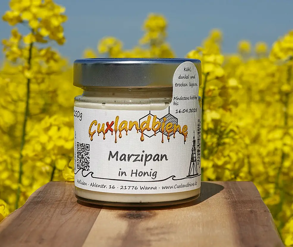 Marzipan in Honig - Rapsfeld