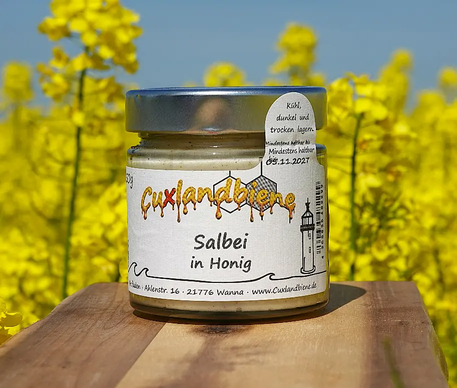 Salbei in Honig - Rapsfeld Salbei in Honig - Rapsfeld