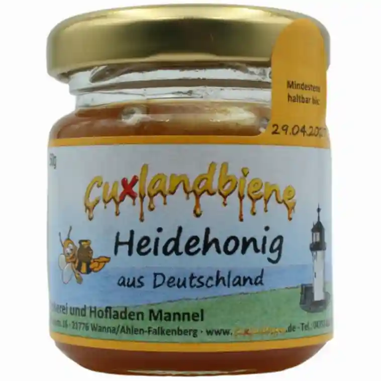 Heidehonig 50g mit Etikett