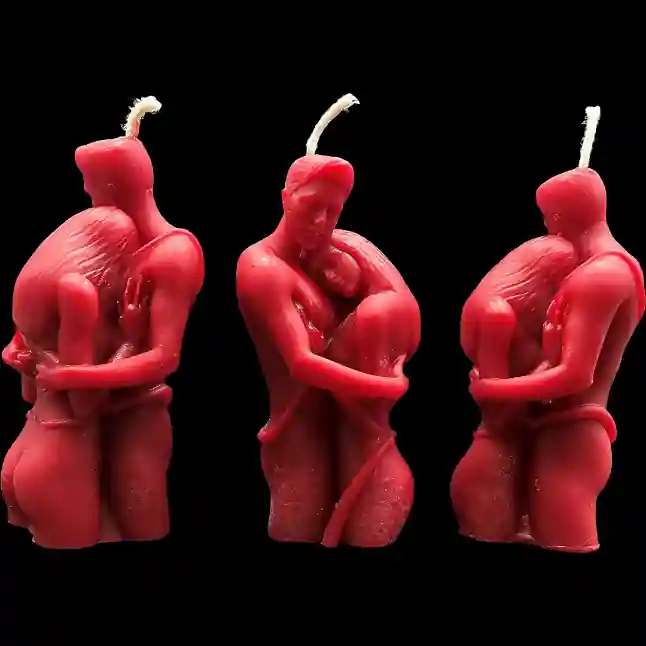 Florian und Katharina 1 - Rot - Santa Pauli - Bienenwachskerze Florian und Katharina 1 - Rot - Santa Pauli - Bienenwachskerze