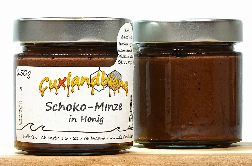 Schoko-Minze in Honig 2