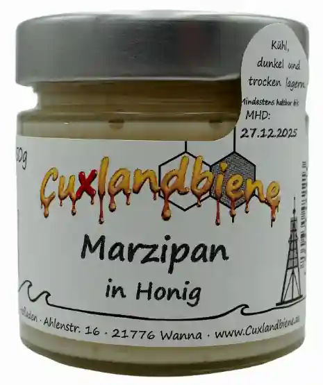 Marzipan mit Etikett Marzipan mit Etikett