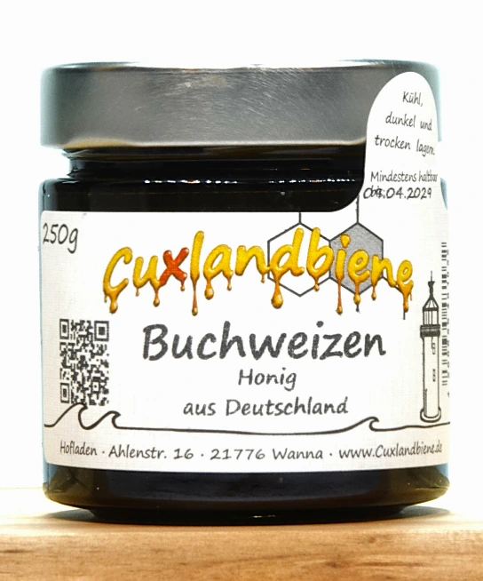 Buchweizenhonig 250g Etikett Ansicht 1