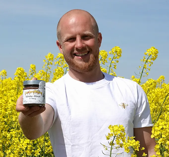 Schoko-Minze in Honig -  Alex im Raps