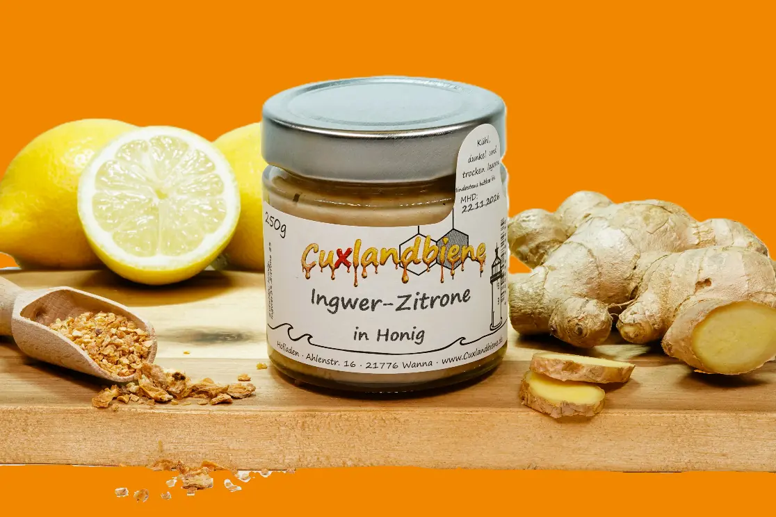 Ingwer-Zitrone in Honig 4