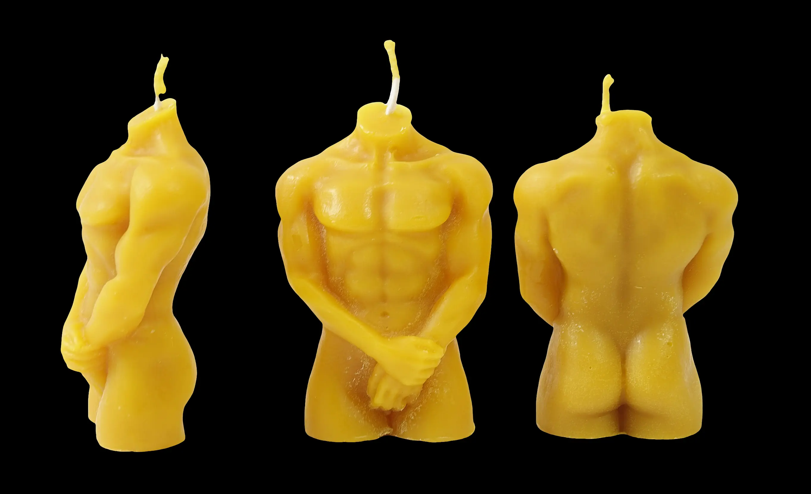 Leon - Gelb - Santa Pauli - Bienenwachskerze(1)