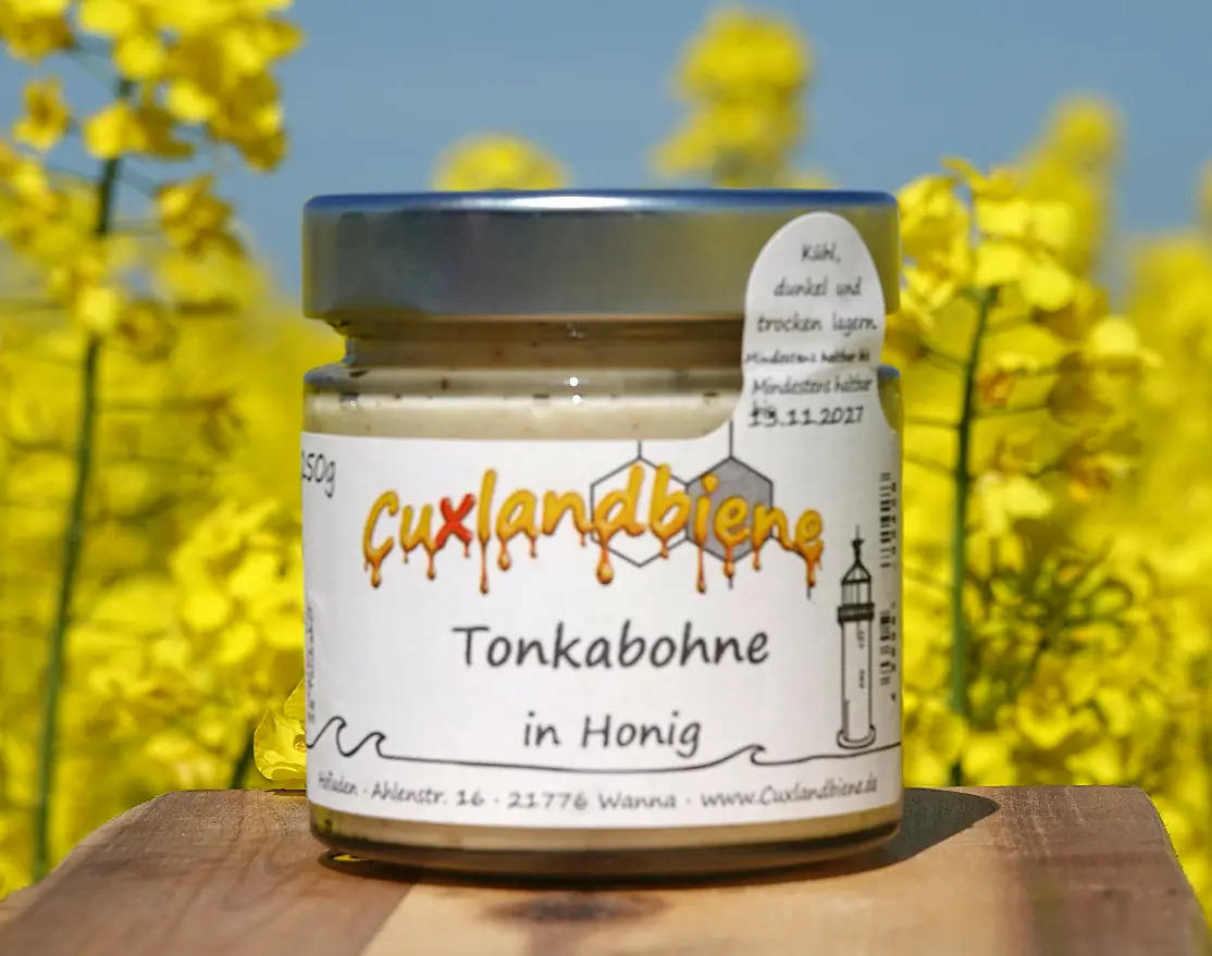 Tonkabohne in Honig - Rapsfeld Tonkabohne in Honig - Rapsfeld