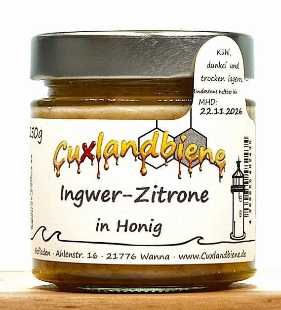 Ingwer-Zitrone in Honig 1