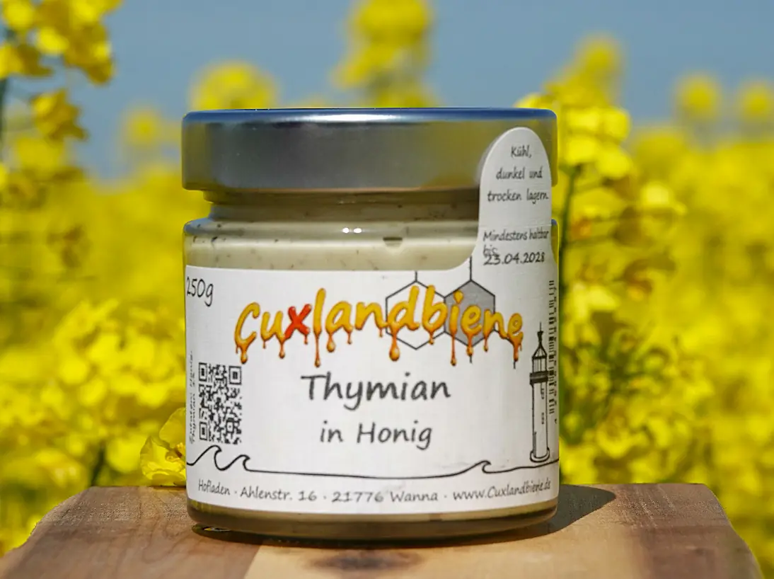 Thymian in Honig - Rapsfeld Thymian in Honig - Rapsfeld