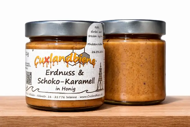 Erdnuss-Schoko-Karamell in Honig 2