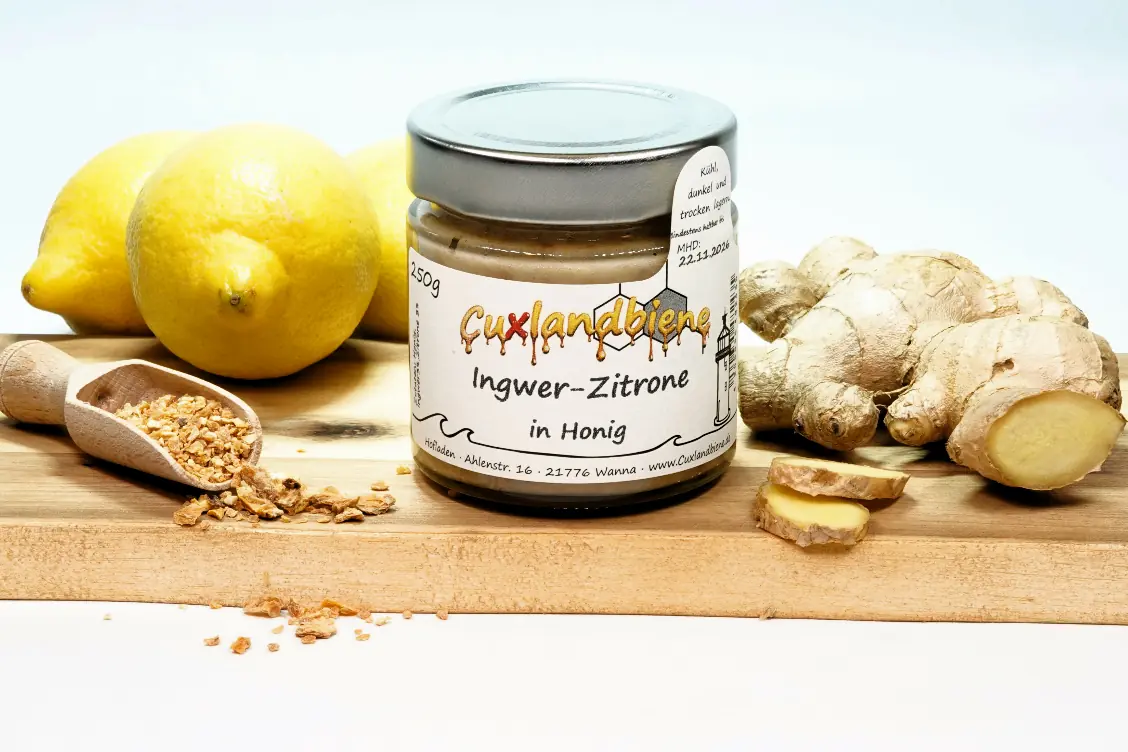 Ingwer-Zitrone in Honig 3