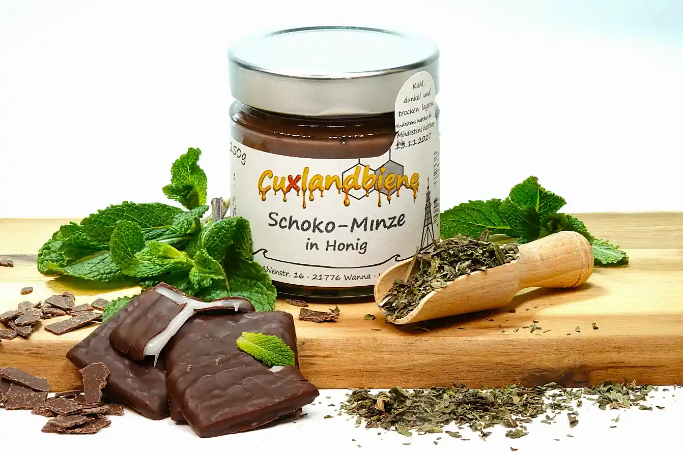 Schoko-Minze in Honig 3