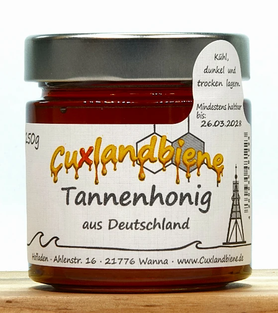 Weisstannenhonig 250g Etikett Ansicht
