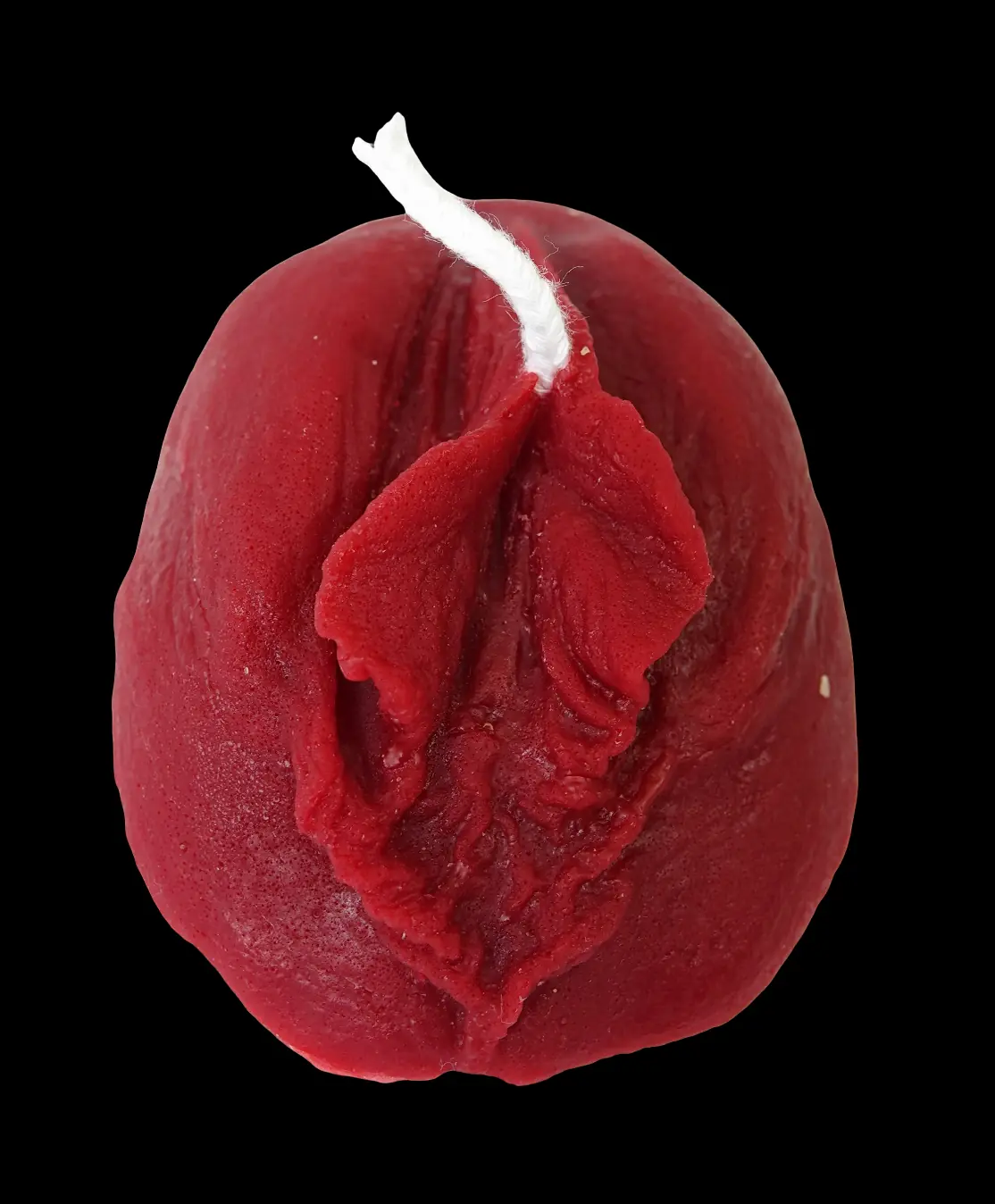 Flattersusi  Muschifladen 1 - Rot - Santa Pauli - Bienenwachskerze(1)