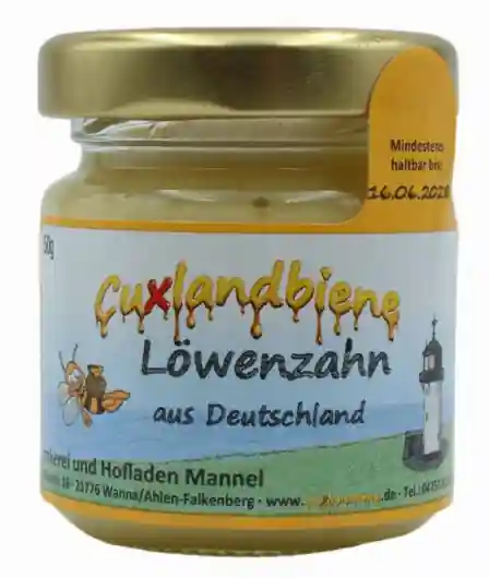 Löwenzahnhonig 50g mit Etikett