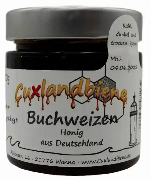 Buchweizenhonig 250g mit Etikett