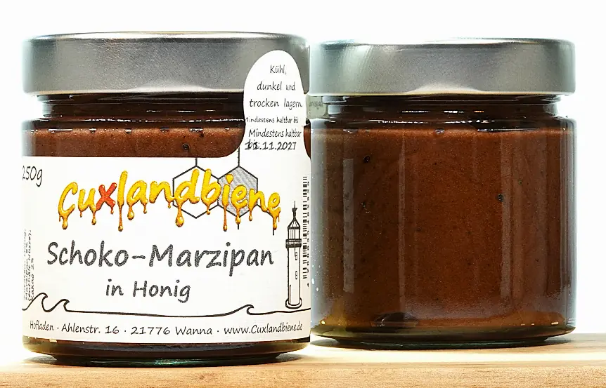 Schoko-Marzipan in Honig 2