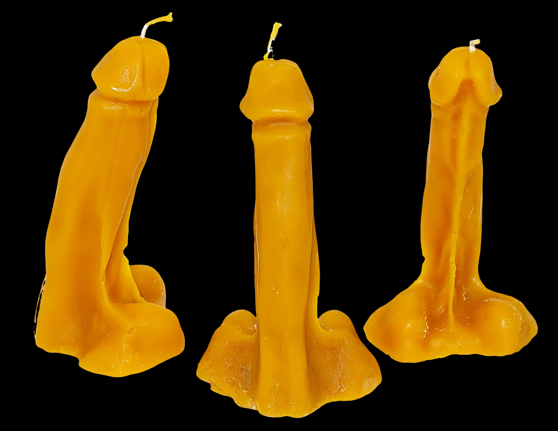 Wilhelm 1 - Gelb - Santa Pauli - Bienenwachskerze(1)