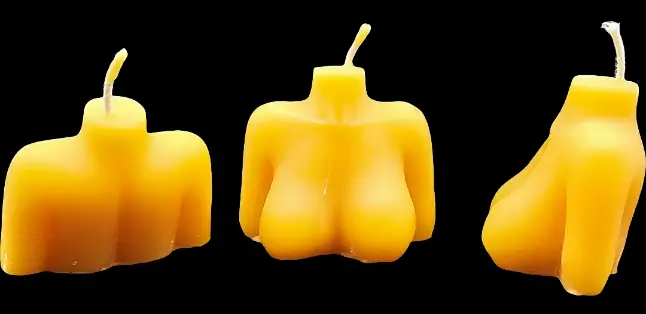 Büste 1 - Gelb - Santa Pauli - Bienenwachskerze Büste 1 - Gelb - Santa Pauli - Bienenwachskerze
