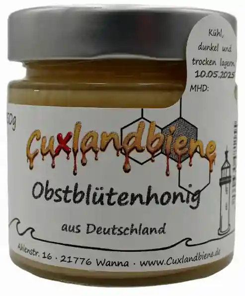 Obstblütenhonig 250g mit Etikett