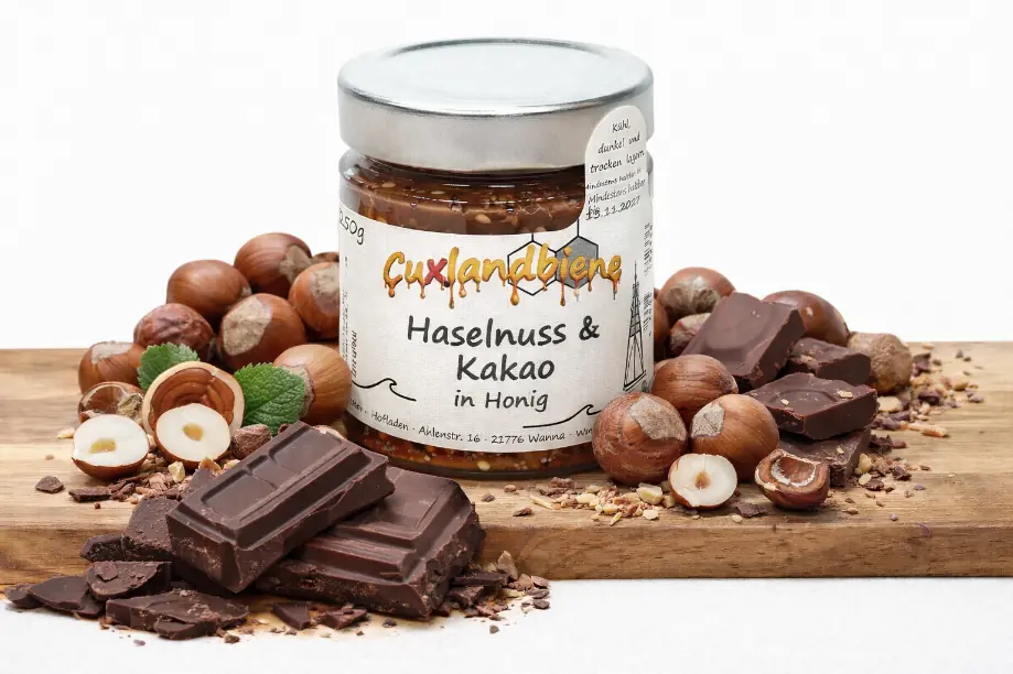 Haselnuss und Kakao in Honig 3
