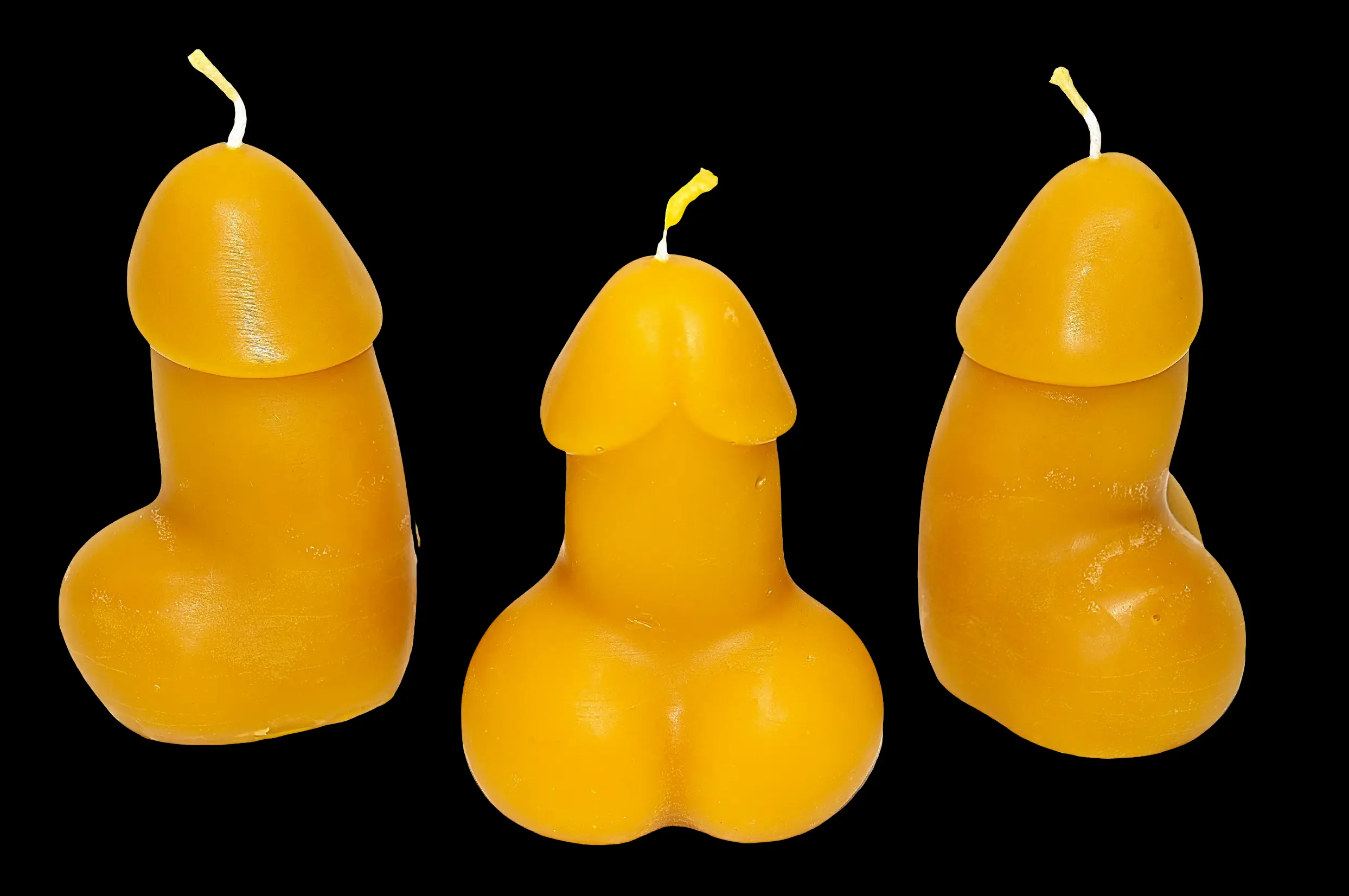 Dieter 22 2 - Gelb - Santa Pauli - Bienenwachskerze(1)