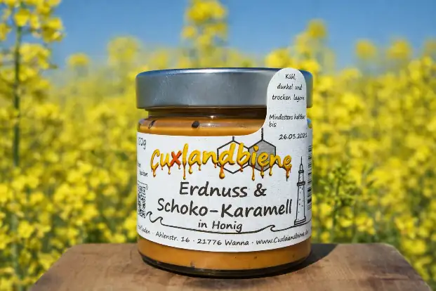 Erdnuss-Schoko-Karamell in Honig - Rapsfeld
