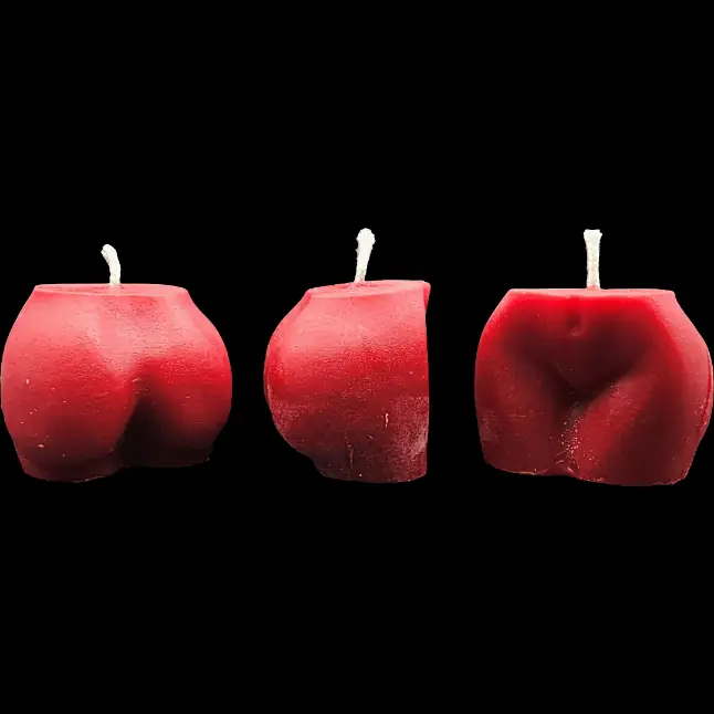 Po klein 1 - Rot - Santa Pauli - Bienenwachskerze