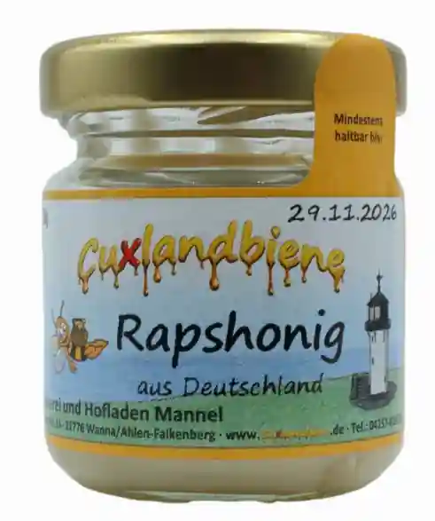 Rapshonig 50g mit Etikett