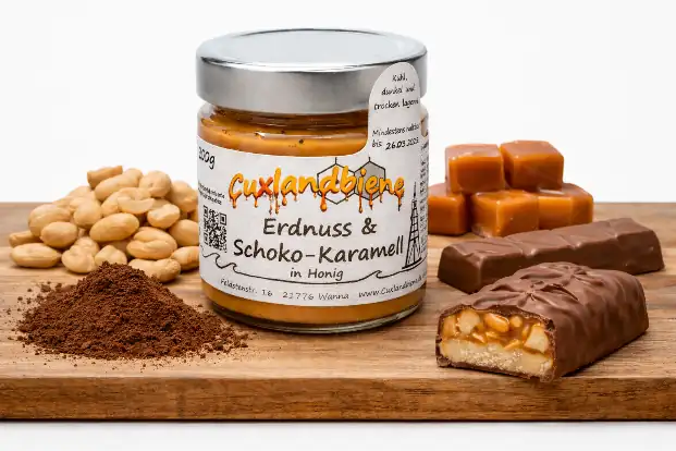 Erdnuss-Schoko-Karamell in Honig 4