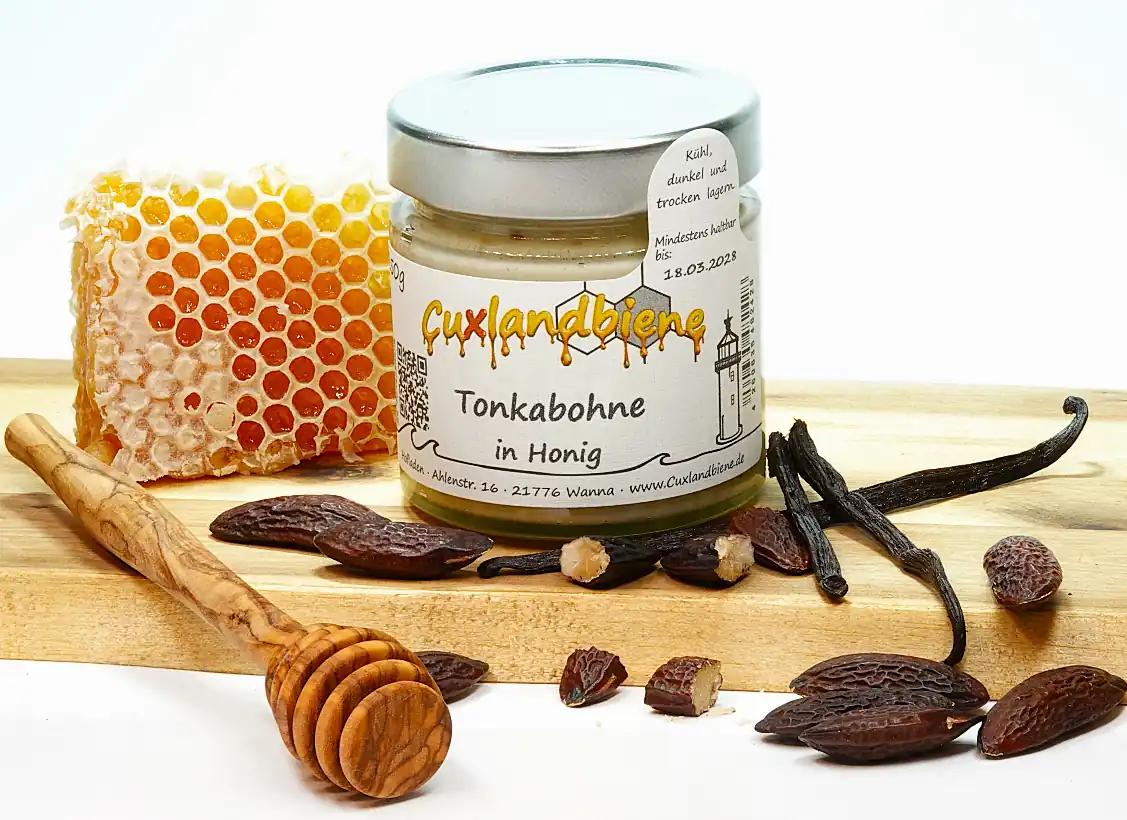Tonkabohne in Honig 3
