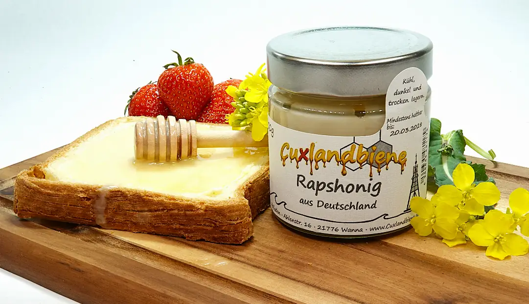 Rapshonig auf Gedeck 3