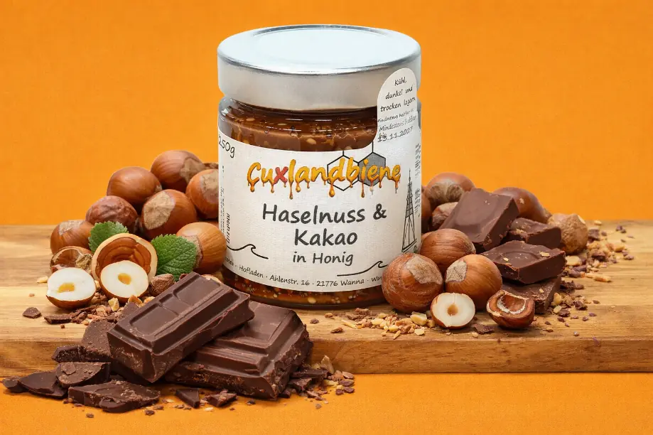 Haselnuss und Kakao in Honig 4