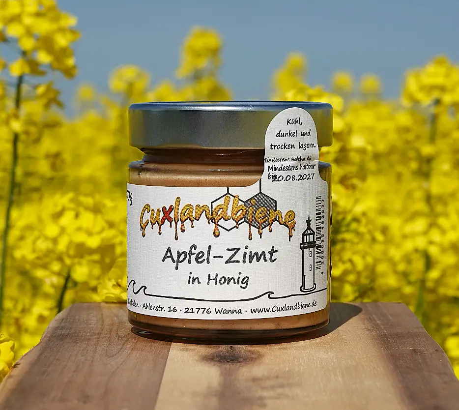Apfel-Zimt in Honig - Rapsfeld