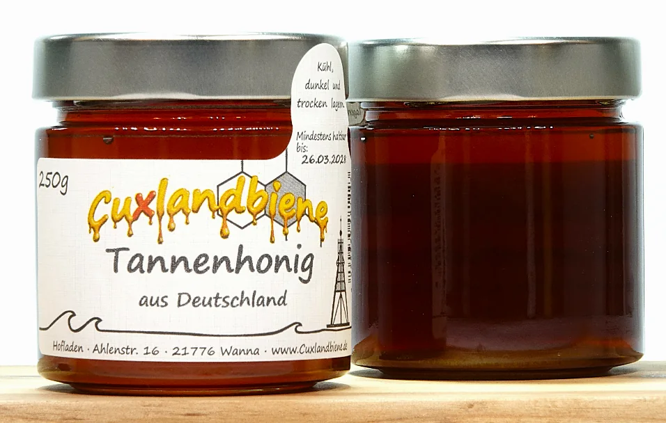 Weisstannenhonig 250g Vorne und Hinten