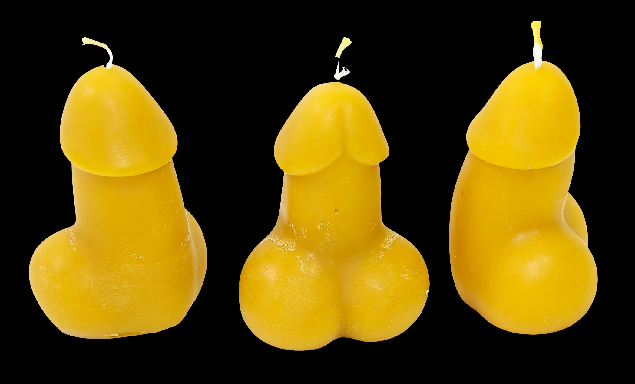 Dieter 22 1 - Gelb - Santa Pauli - Bienenwachskerze(1)