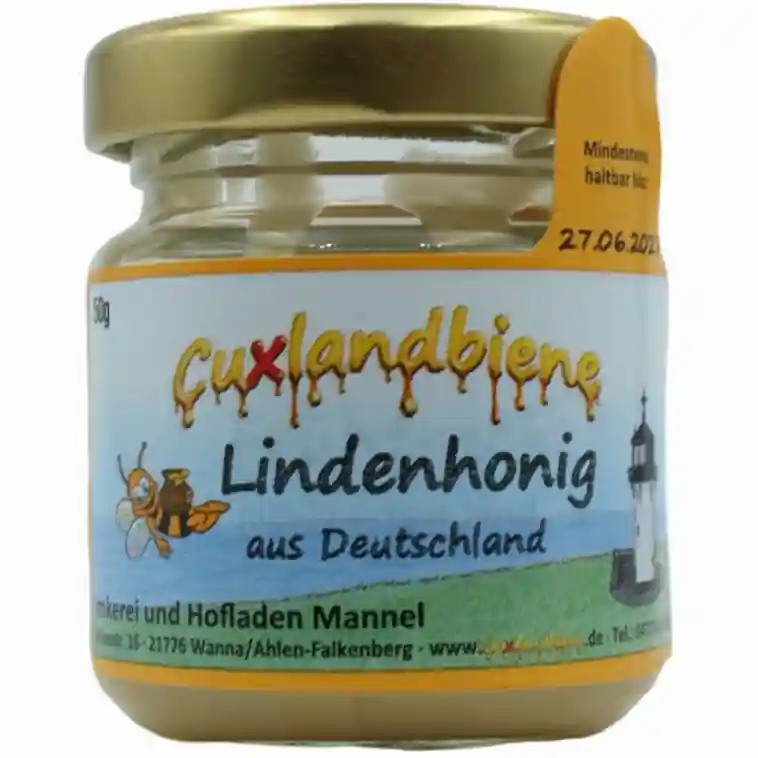 Lindenhonig 50g mit Etikett cremig