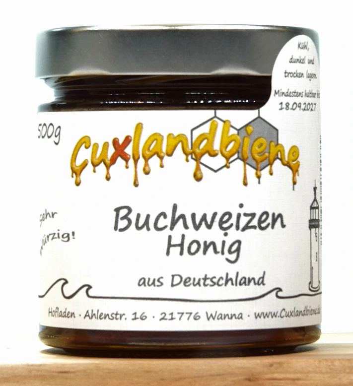 Buchweizenhonig 500g Etikett Ansicht 1