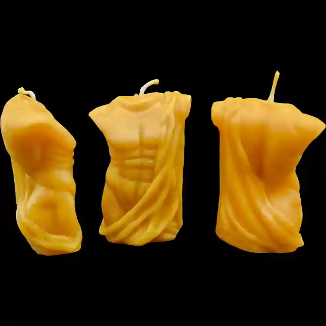 Brad 1 - Gelb - Santa Pauli - Bienenwachskerze Brad 1 - Gelb - Santa Pauli - Bienenwachskerze