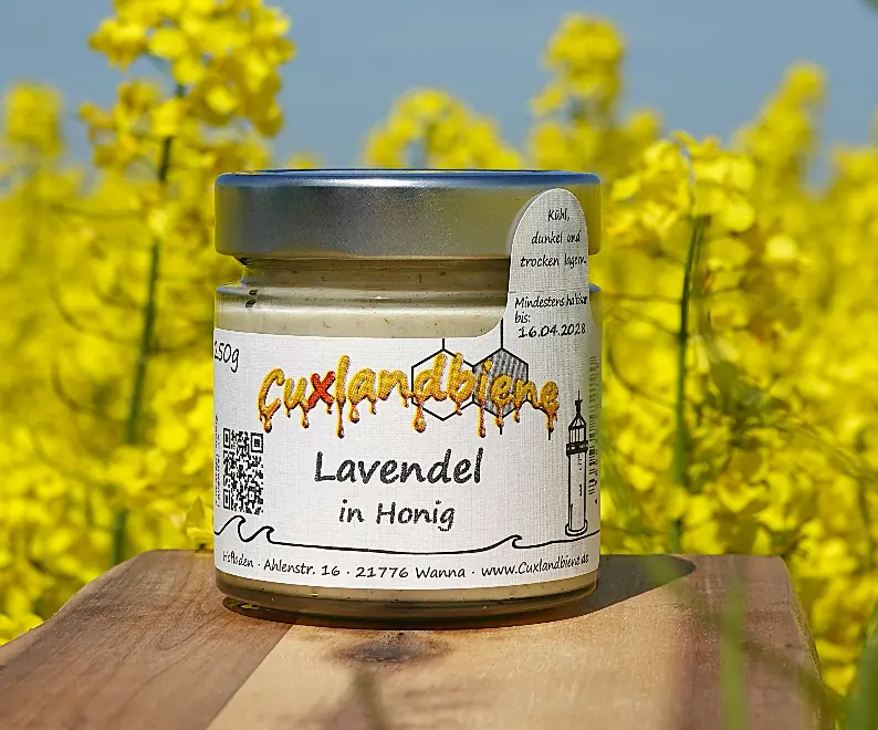 Lavendel in Honig - Rapsfeld