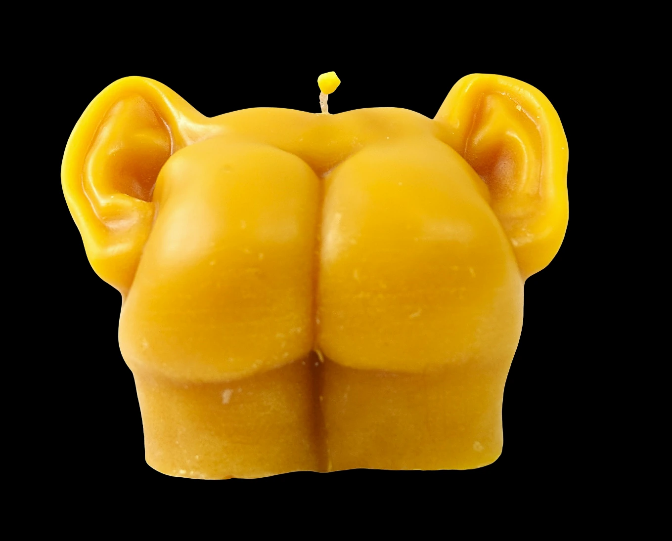 Arsch mit Ohren 2 - Gelb - Santa Pauli - Bienenwachskerze(1)