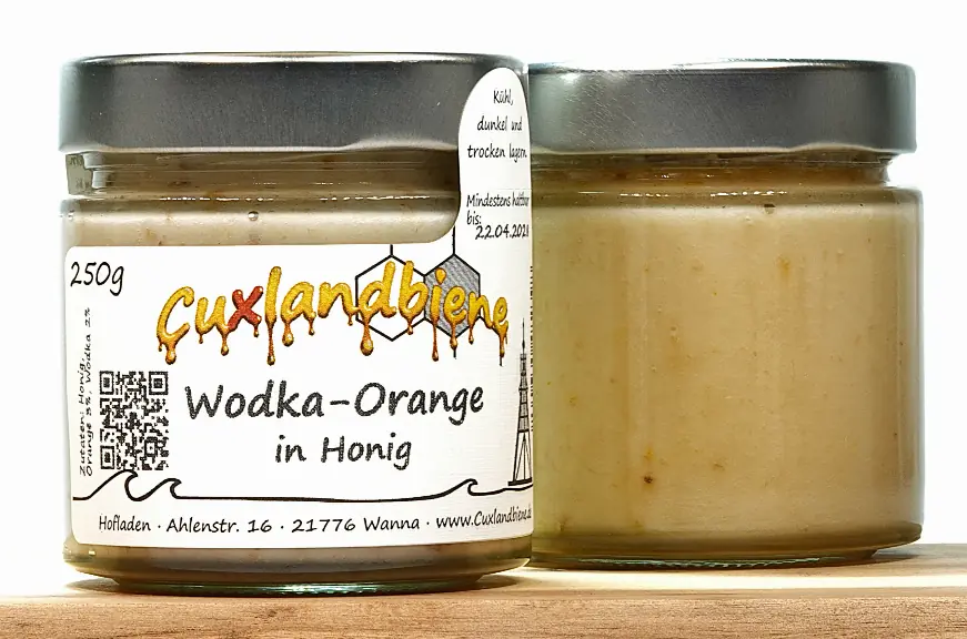 Wokda-Orange in Honig 2 Wokda-Orange in Honig 2