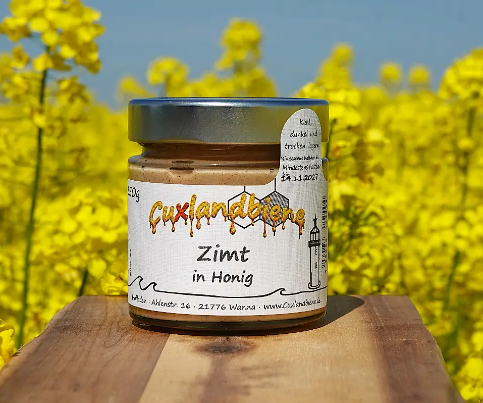Zimt in Honig - Rapsfeld