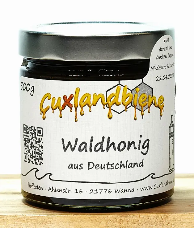 Waldhonig 500g Etikett Ansicht