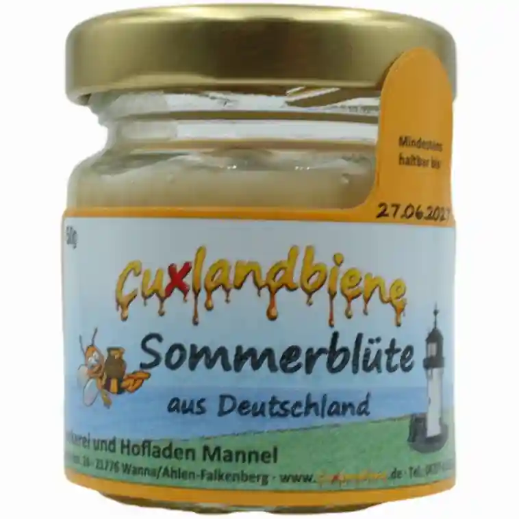 Sommerblütenhonig 50g mit Etikett
